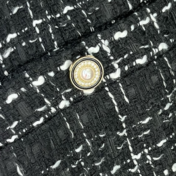 Tuckernuck | Pomander Place | NWT Stacie Tweed Blazer Dress Black White - Picture 5 of 6